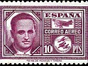 Spain 1945 Personajes 10 Ptas Rojo Edifil 992